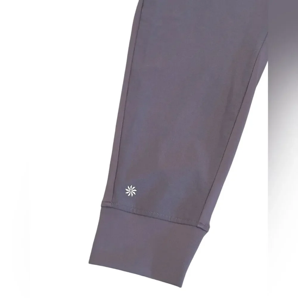 Athleta Purple/Grey Joggers EUC Size 12 - Picture 5 of 8